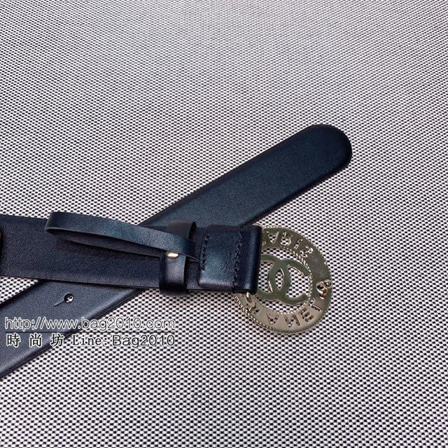 Chanel女士皮帶 香奈兒雙C時尚腰帶  jjp1900